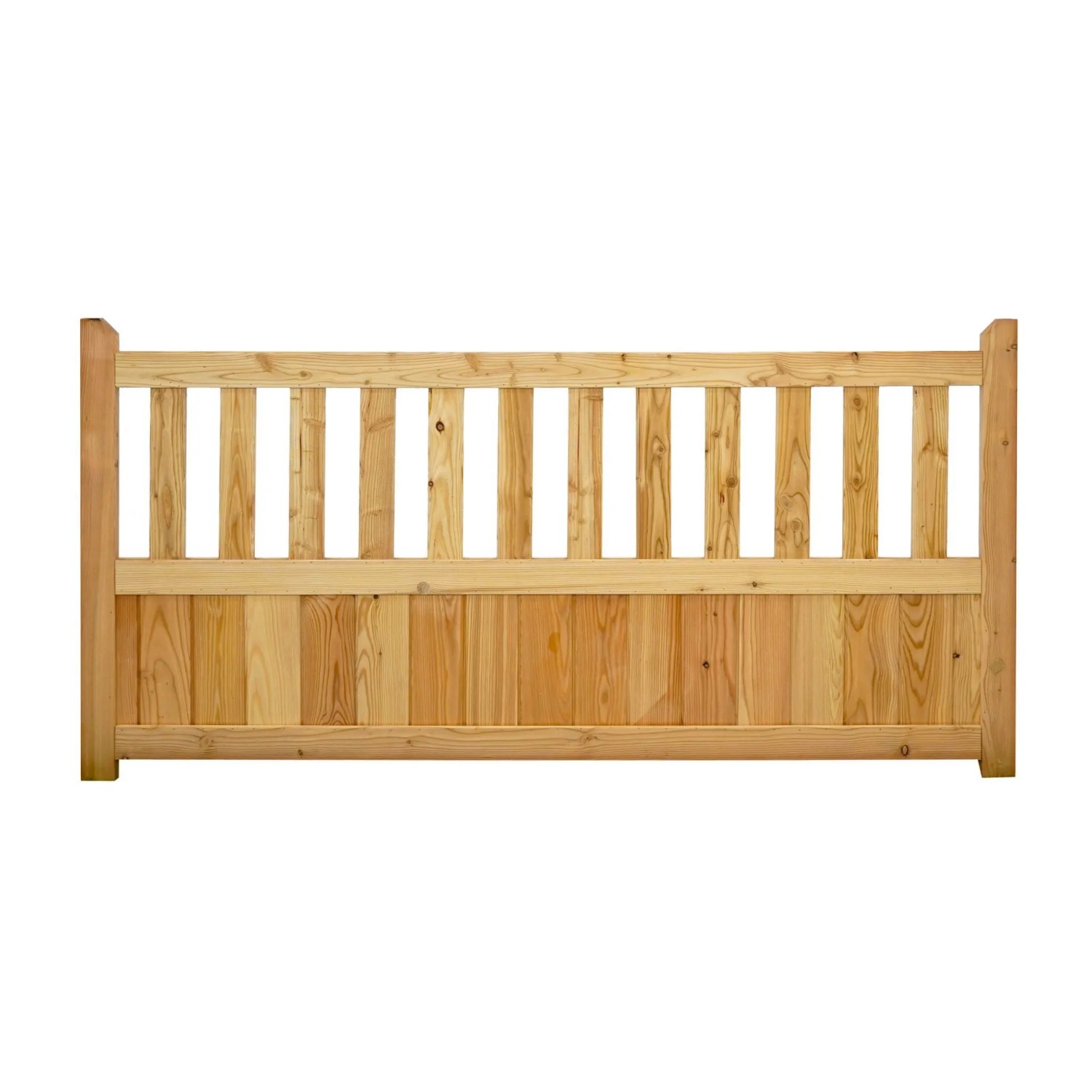GartenLand Vorgartenzaun GRAZ Gerade 180x90 cm Holzzaun Lärche PEFC