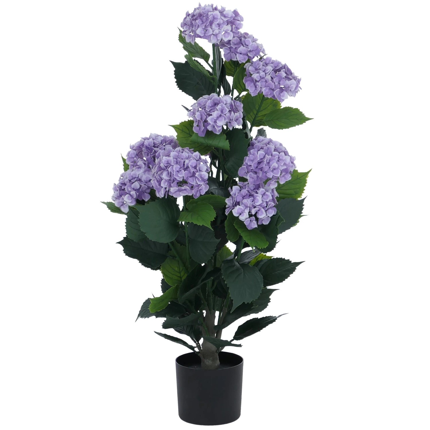 MCW Künstliche Hortensie Q86 Polyethylen 90x50x50cm Lila