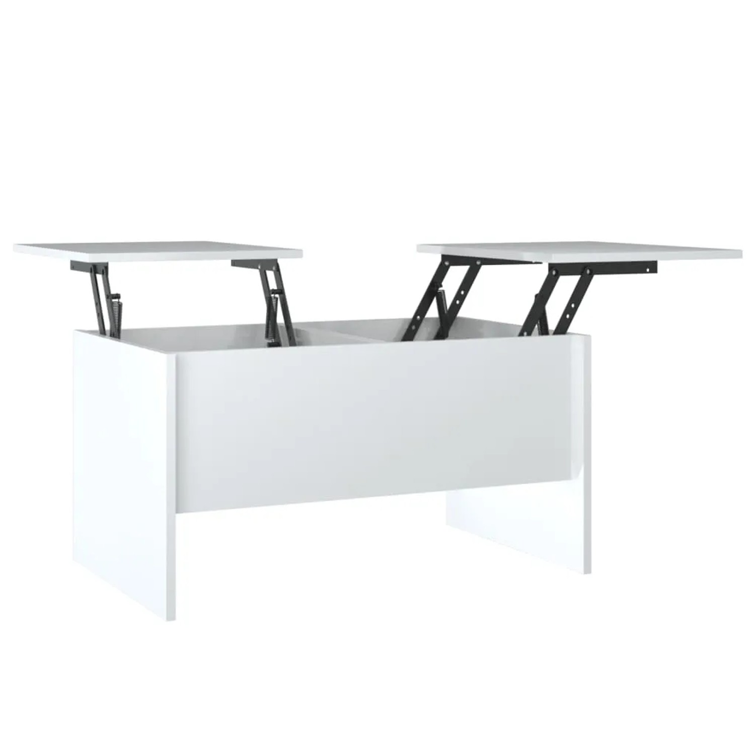 vidaXL Couchtisch Hochglanz-Weiß 80x50x42,5 cm Holzwerkstoff 809734