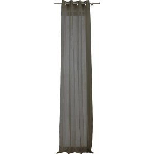 Mydeco Ösenschal Pure in Grau, 245x135 cm, halbtransparenter Fenstervorhang mit Ösenaufhängung.