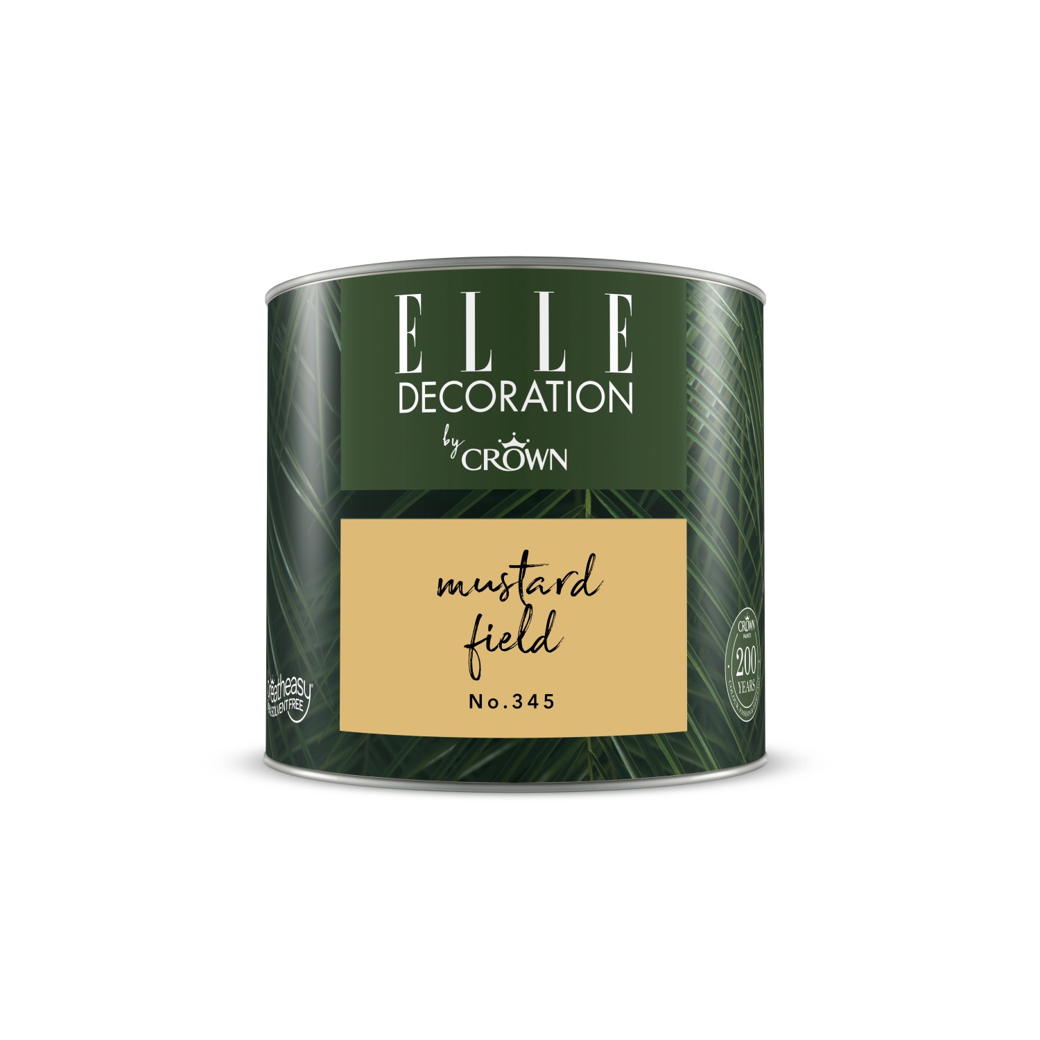ELLE DECORATION by Crown Wandfarbe Mustard Field No. 345 matt 