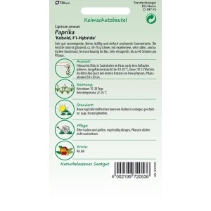 SAMEN PFANN Paprika Snack-Paprika Kobold F1