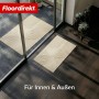 Floordirekt Schmutzfangmatte CIRCA Waschbar Rutschfest TPE-Rücken Beige Wellen 40 x 60 cm_5