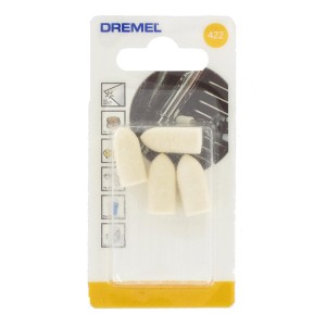 Dremel Polierspitzen 422, 10 mm, im Blisterpack. Ideal zum Polieren von Metall und Kunststoff.