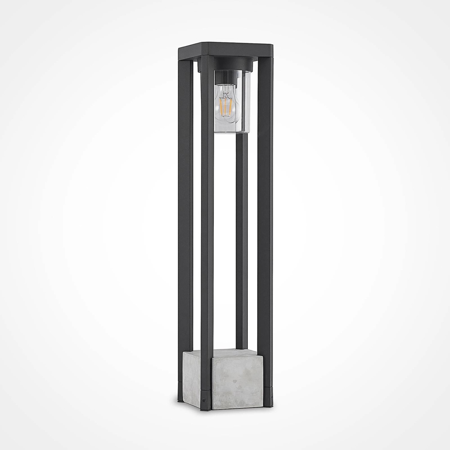 Thumbnail - Lucande Außenleuchte Kalisa 9619298 Spritzwassergeschützt Modern in Alu aus Aluminium 1-flammig E27