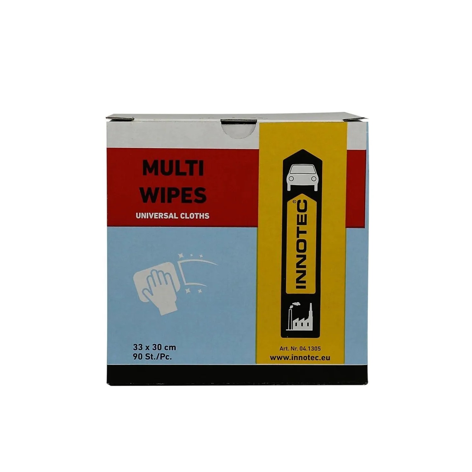 Innotec Multi Wipes Poliertücher 90 Stück 30 X 40 cm Viskose