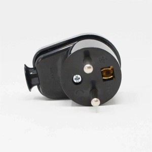world-trading-net Schutzkontakt Winkel-Stecker WTN-I Schwarz 2P+Z