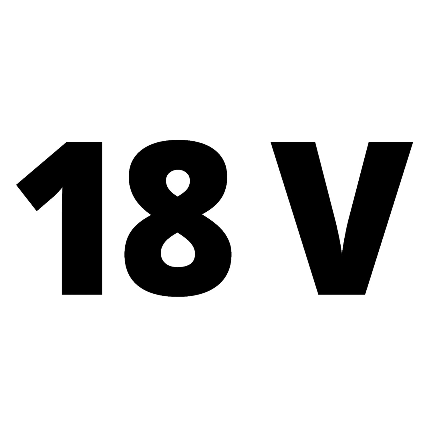 18V Akku-Symbol für Einhell Akku-Winkelschleifer TC-AG 18/115