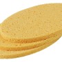3er-Set gelbe Viskoseschwämme für die Nassreinigung, universell einsetzbar.