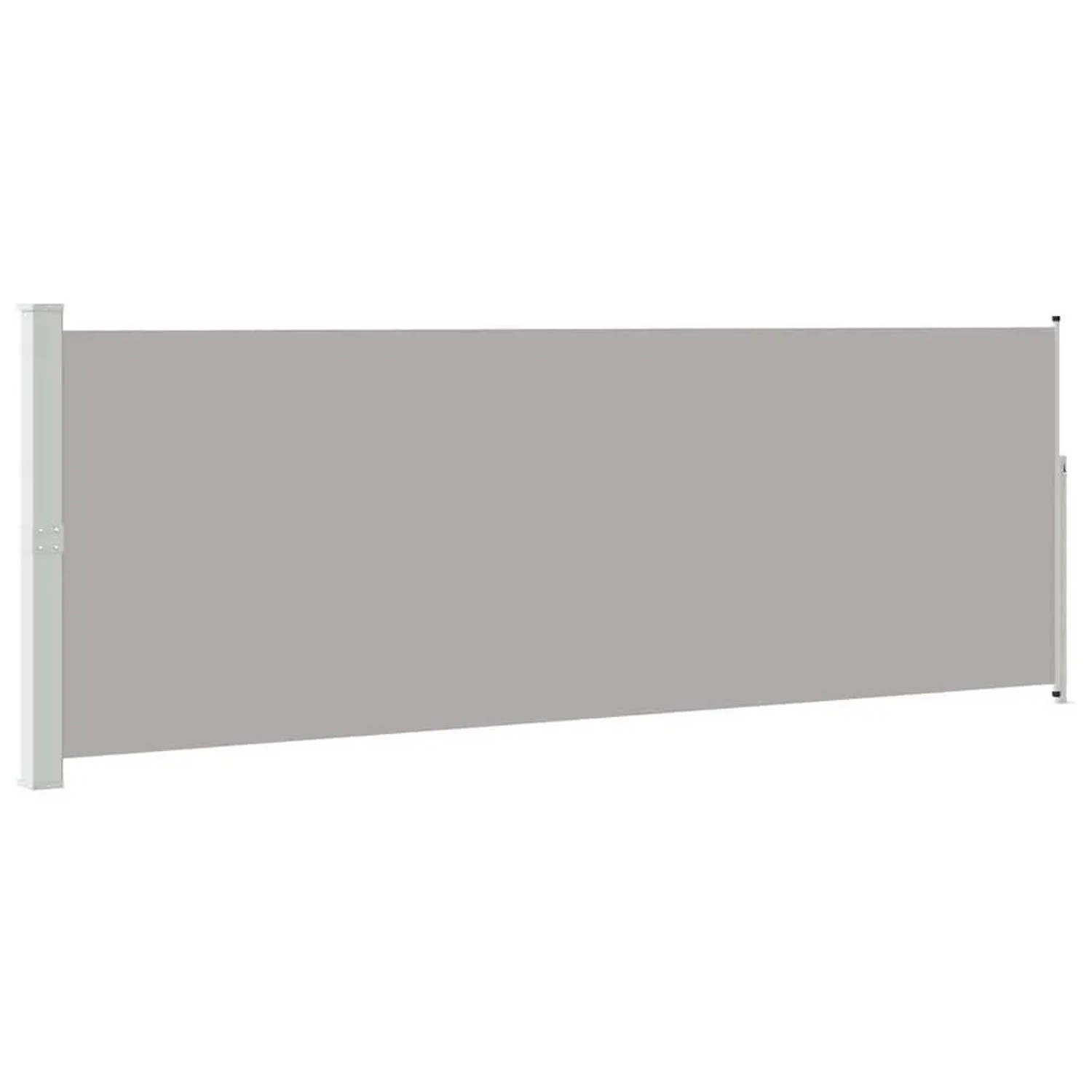 vidaXL Ausziehbare Seitenmarkise 160x500 cm Grau 45464