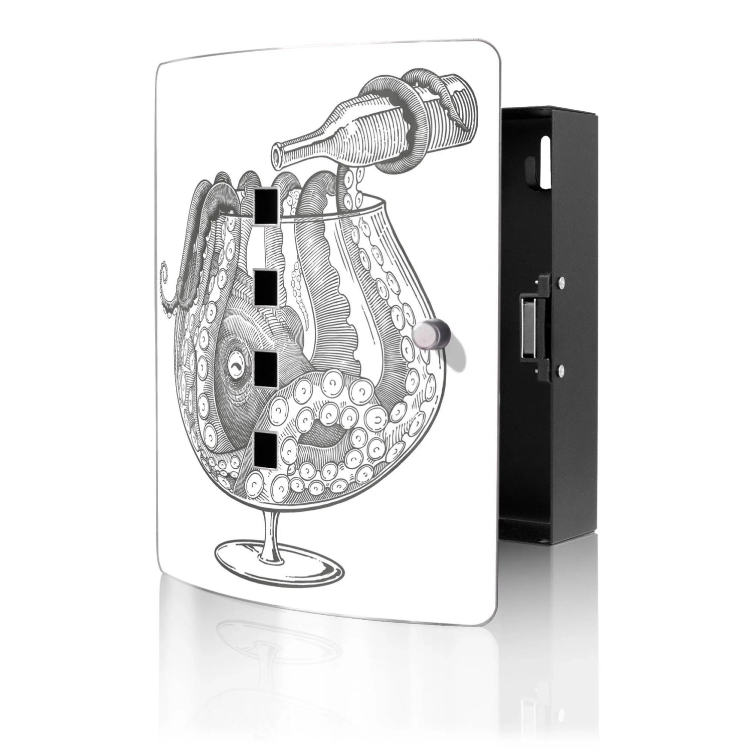 Banjado Design Schlüsselkasten Aus Edelstahl Für 10 Schlüssel 24x21,5x7cm M günstig online kaufen