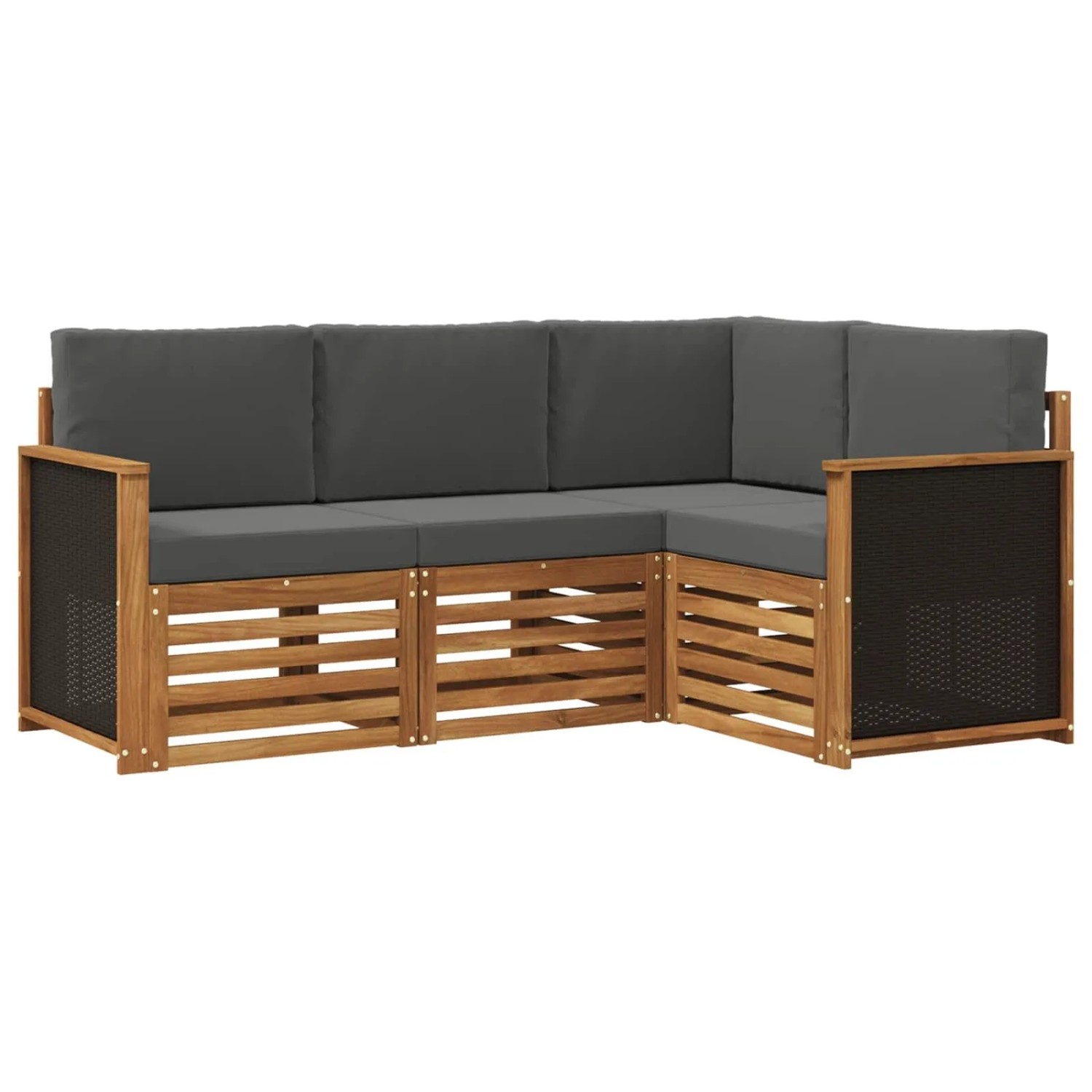 vidaXL Sofagarnituren mit Kissen 4 Stk Massivholz Akazie 3384283