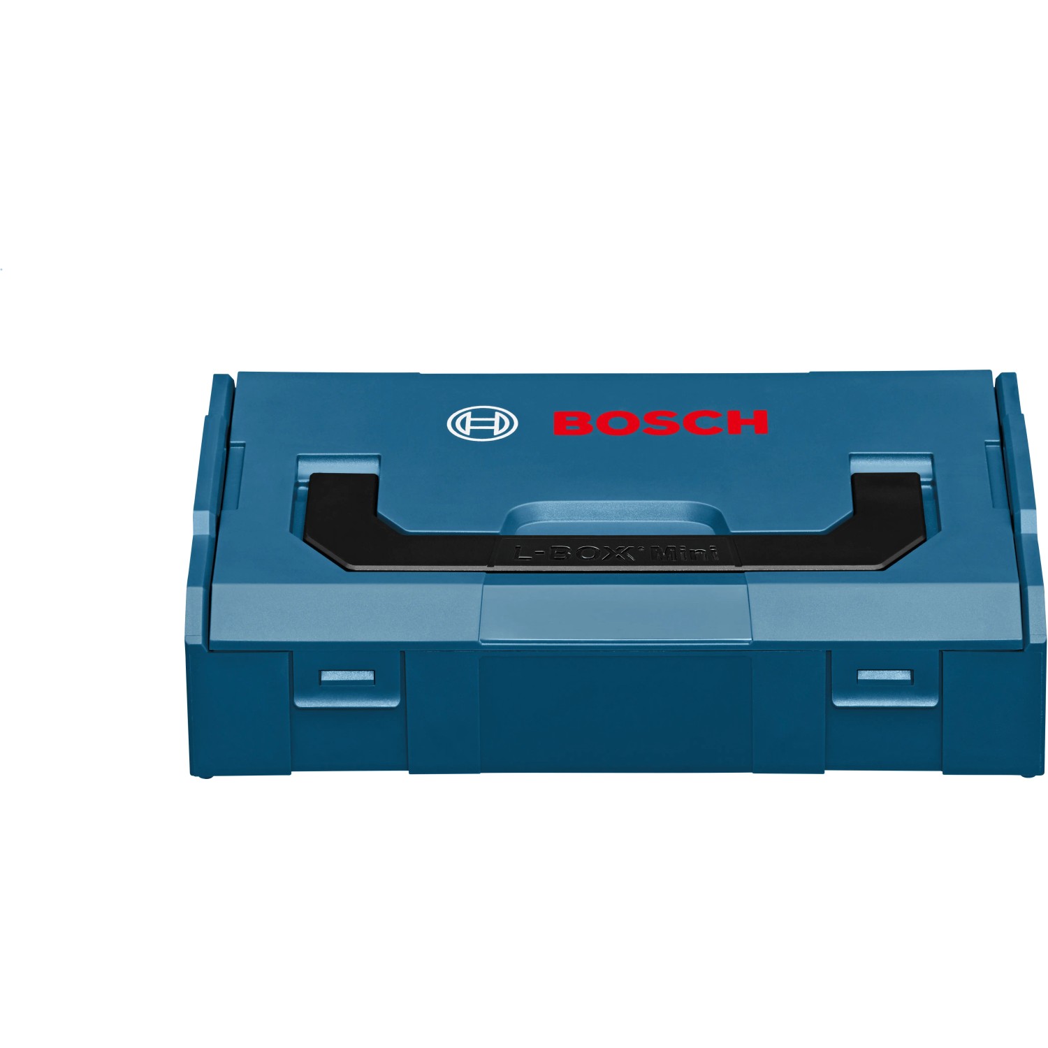 Blaue Bosch Professional L-Boxx Mini Werkzeugkiste für Kleinteile.