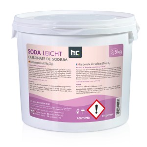 Eimer mit Natriumcarbonat (Soda) von Höfer Chemie, 3,5kg, zur pH-Regulierung im Pool.