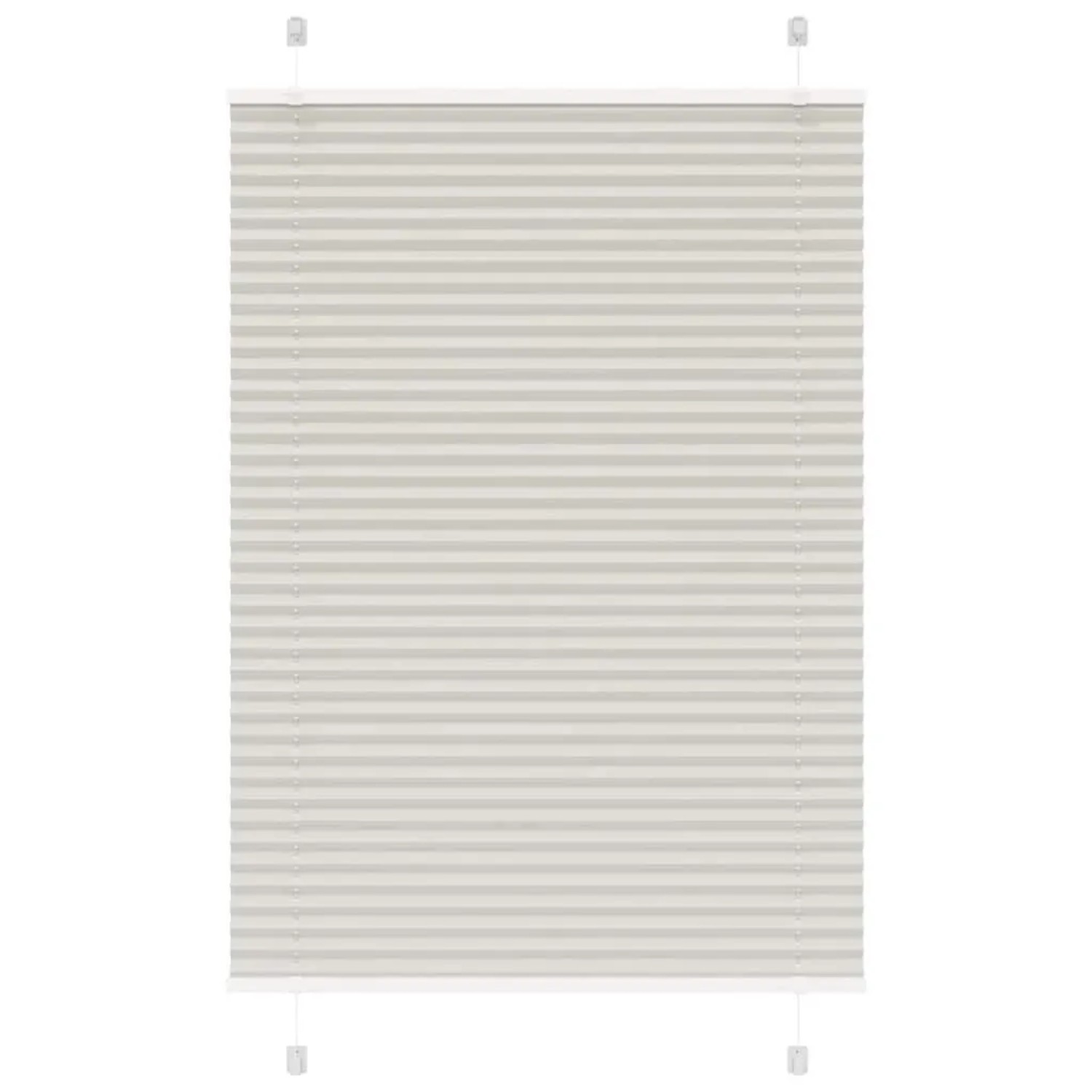 vidaXL Plissee Hellgrau 85x150 cm Stoffbreite 84,4 cm Polyester 4015344 günstig online kaufen