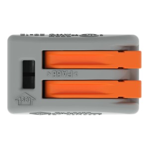 Wago Hebelklemme, 2-polig, für Leiter von 0,08-4 mm², 5er-Set, Verbindungsklemme