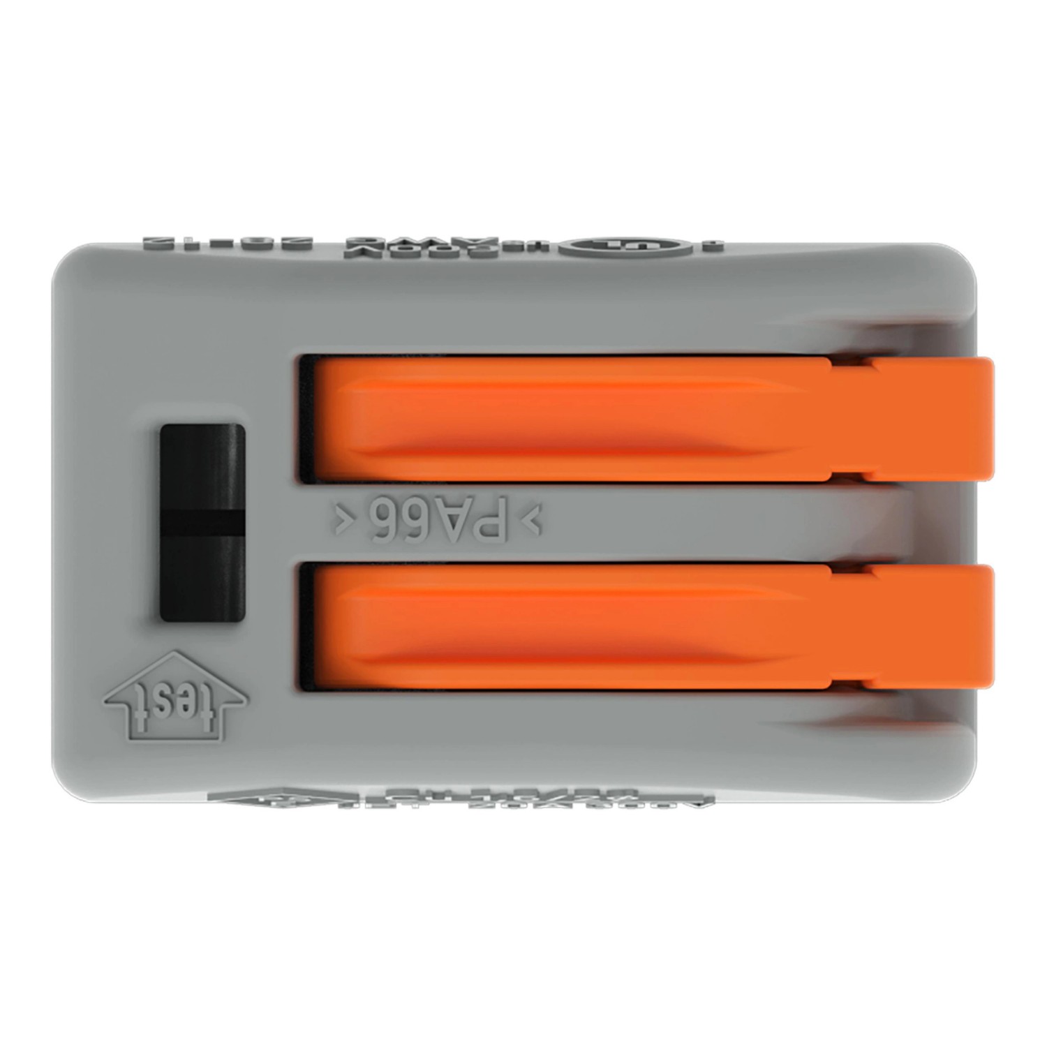 Wago Hebelklemme, 2-polig, für Leiter von 0,08-4 mm², 5er-Set, Verbindungsklemme