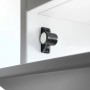Hettich Magnetschnäpper in Gunmetal, verstellbar, für Möbeltüren.