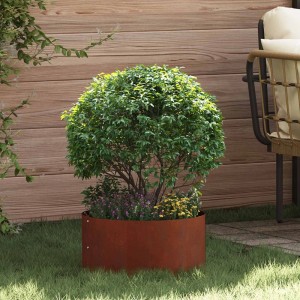 vidaXL Pflanzenring Braun 40 x 40 x 20 cm Wetterfeststahl 873618