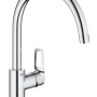 Grohe QuickFix Start Loop Küchenarmatur, Chrom, Einhebelmischer mit hohem Auslauf.