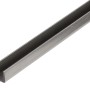 U-Profil Stahl, 20x20x1000 mm, zur Konstruktion und als Schutz, unbehandelte Oberfläche.