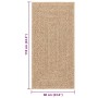 vidaXL Teppich ZIZUR 60x110 cm Jute-Optik Indoor und Outdoor 4006150_9