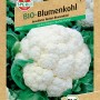 Sperli Bio Blumenkohl Samenpackung mit großem, weißem Blumenkohlkopf.