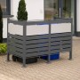 Westmann Mülltonnenverkleidung Planum für 2 Tonnen (je 240 l) in Anthrazit/Grau.