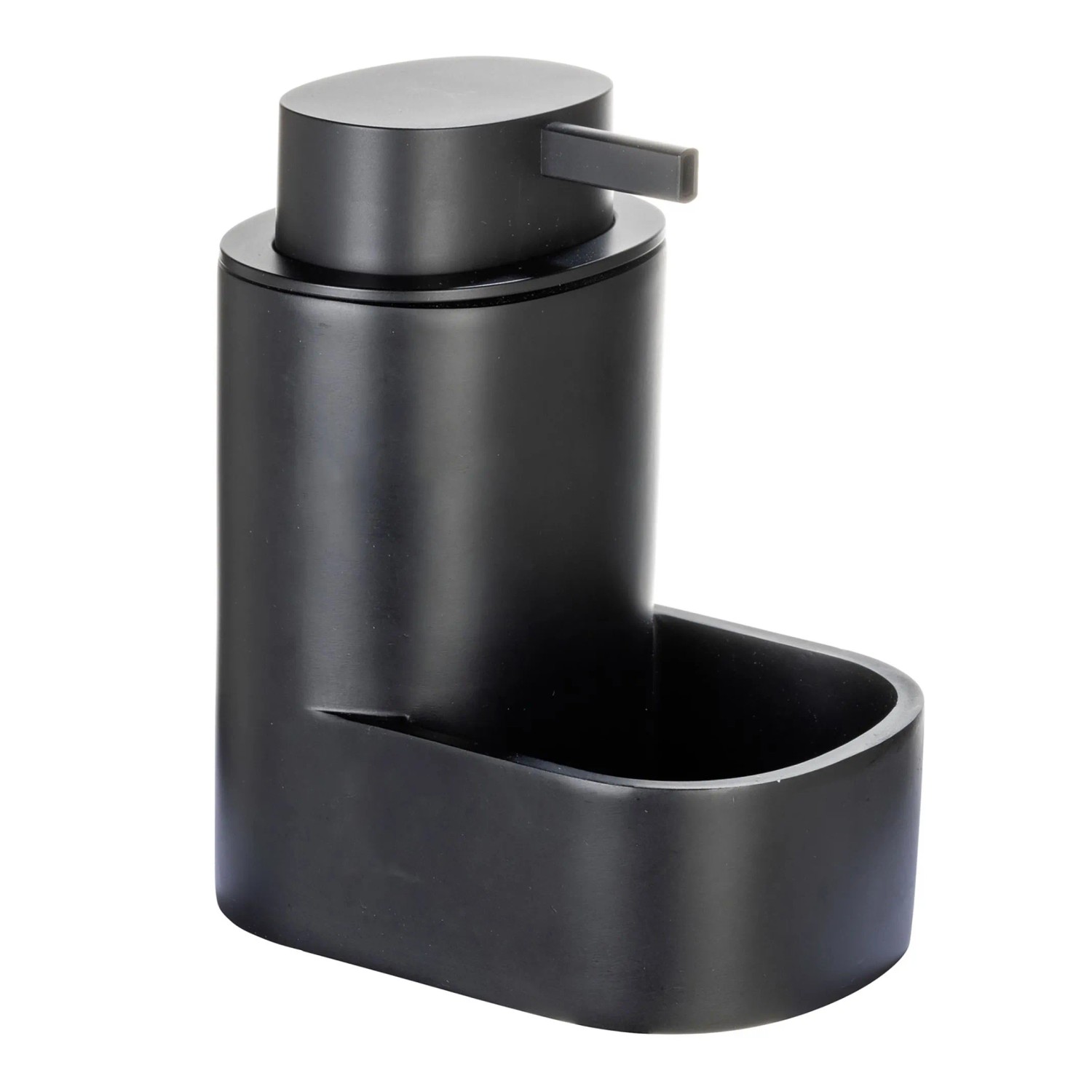 Schöner Wohnen Seifenspender Shila mit Schwammhalter Schwarz