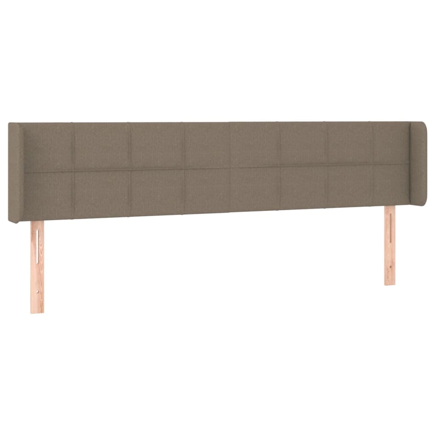 vidaXL LED Kopfteil Taupe 183x16x78/88 cm Stoff 3123254