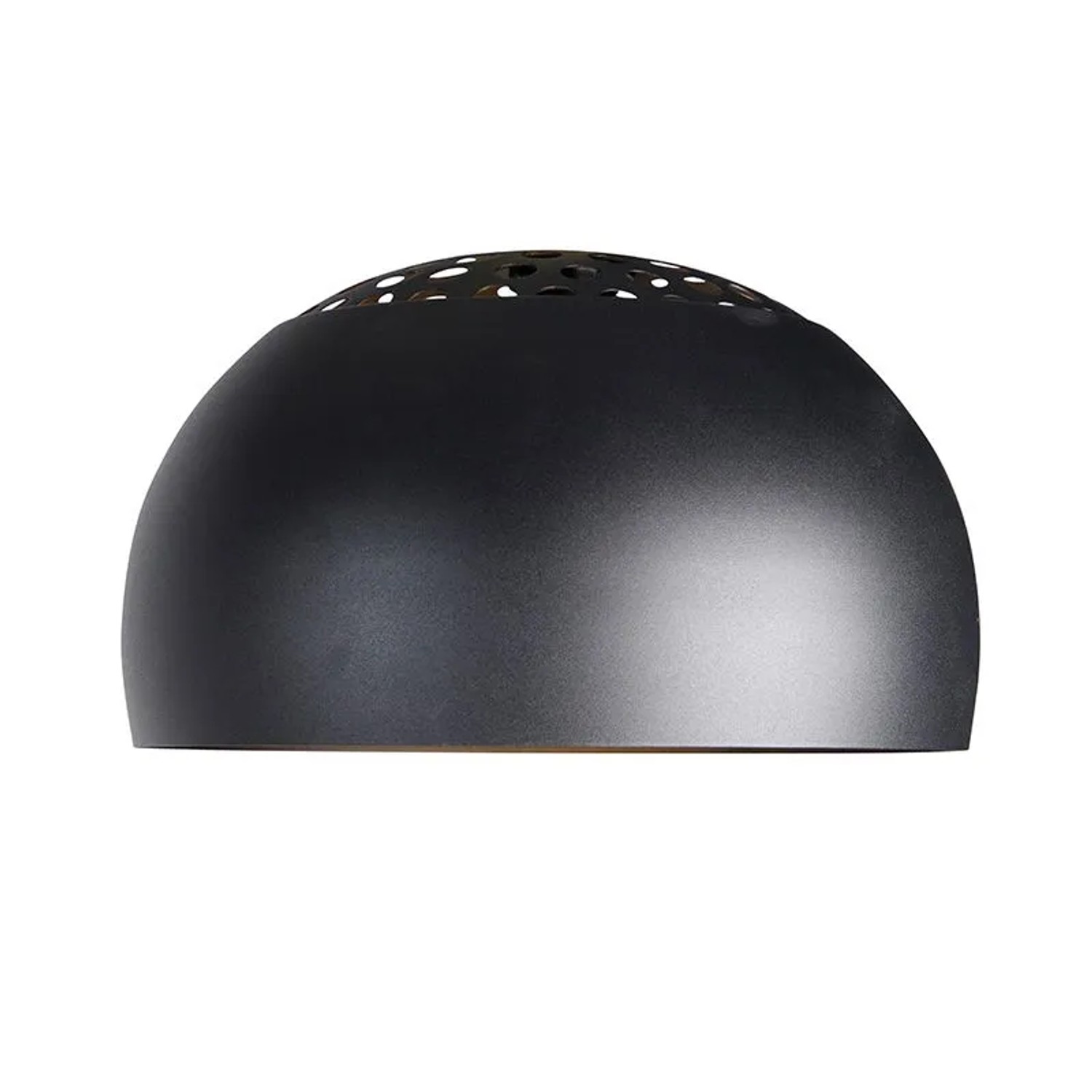 QAZQA Bogenlampe XXL Schirm Schwarz