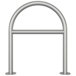 Schake Edelstahlbügel mit Querholm, 650 mm, zur Dübelbefestigung. Robuster Anlehnbügel aus Edelstahl.