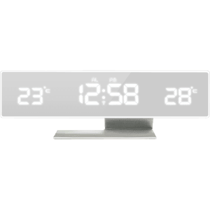 technoline Temperaturstation WS 6815 Weiss Spiegeldisplay