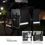 Tectake Fahrradtaschen Set: Gepäckträgertasche und Rahmentasche für Radtouren.