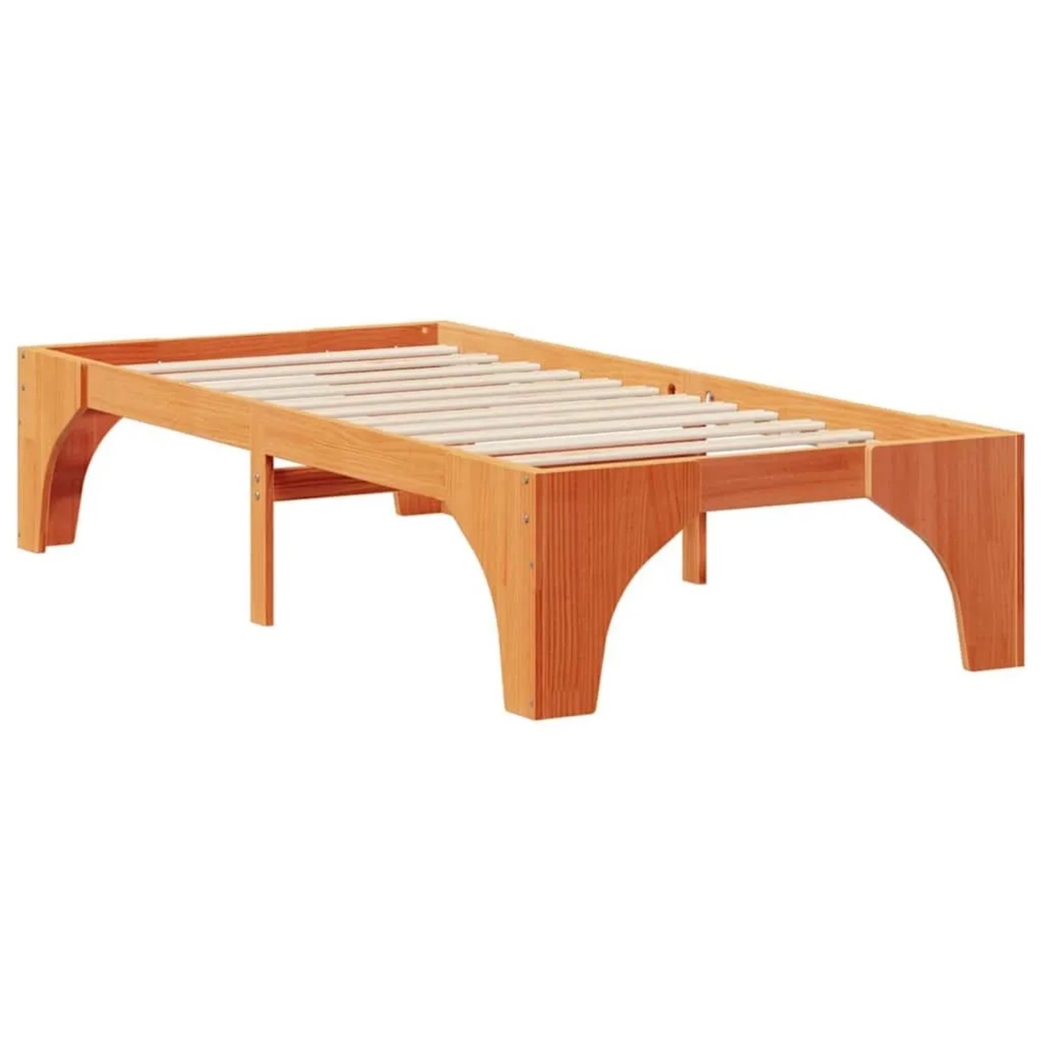 vidaXL Bettrahmen Braun 80 x 200 cm Massives Kiefernholz 873009