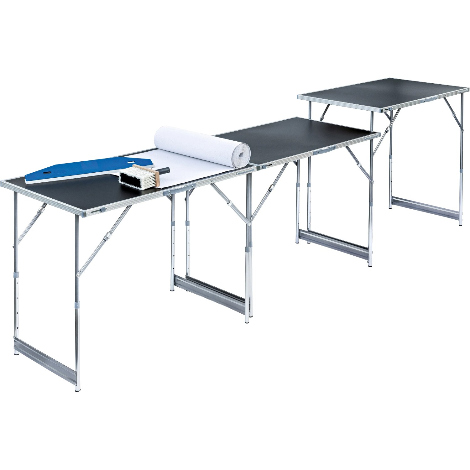 LUX Multifunktionstisch MZT-100/60-3 Profi, 3-teilig, als Tapeziertisch aufgebaut.