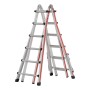 Hymer Teleskopleiter 4x6 Sprossen, flexibel einsetzbar als Anlege-, Steh- oder Treppenleiter.
