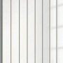 Weißer Ximax Raumheizkörper P1 Duplex, 1800x670 mm, mit vertikalen Paneelen und Mittenanschluss.