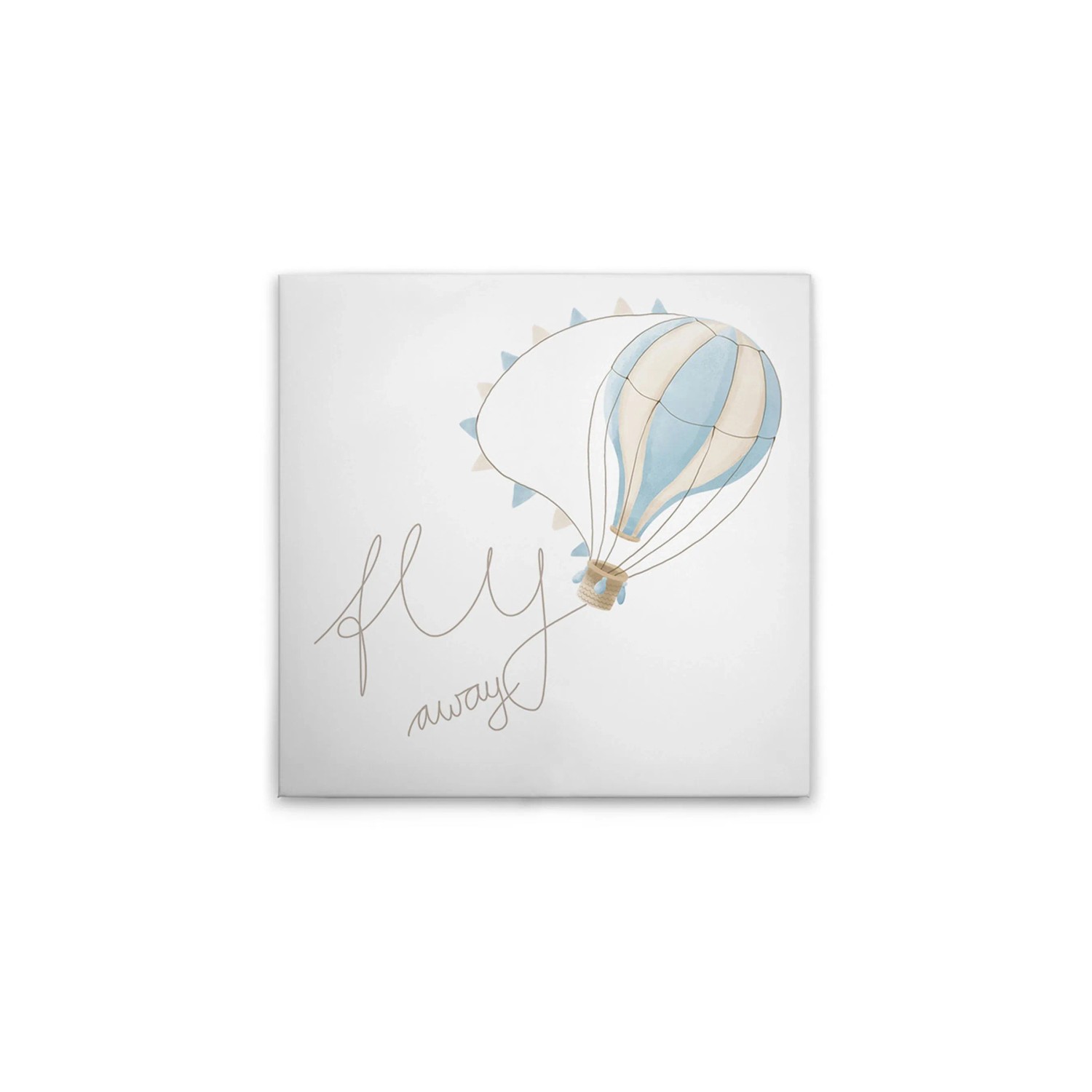 Tadessi Leinwandbild - M1-No.50581 - Heißluftballon mit Wolken - 30 x 30 cm - Quadratisch