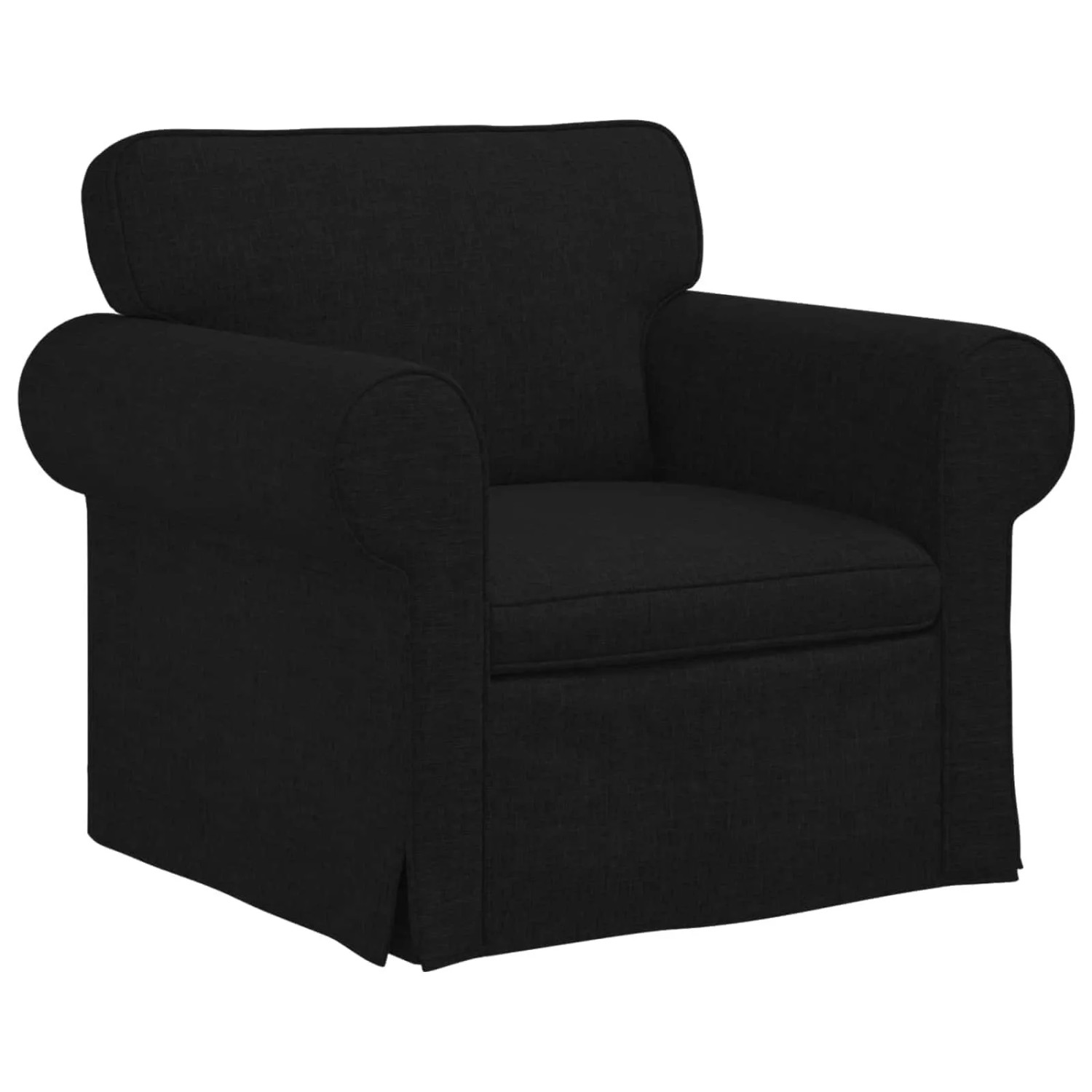 vidaXL Sofa Schwarz 215 x 82 x 80 cm Stoff 42024294
