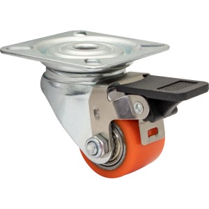 Wagner Lenkrolle Mini mit Feststeller, Ø 3,5cm, Tragkraft 100kg. Rolle für Möbel und Geräte.