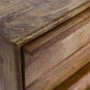Detailaufnahme: MCW Highboard L96 aus Mangoholz mit Schubladen. Kommode für Wohnraum.