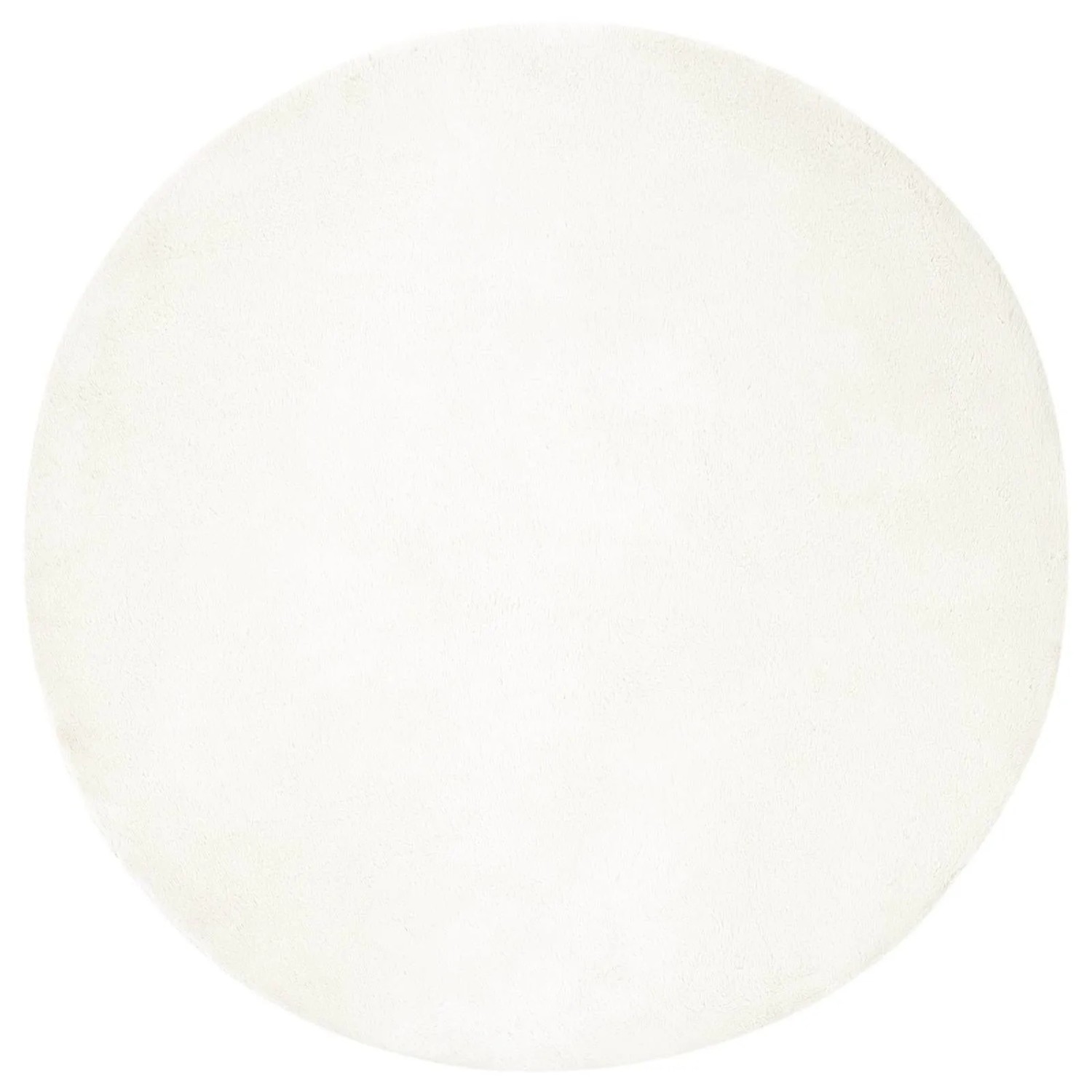 vidaXL Rutschfester Kunstfellteppich Olite Creme Ø 80 cm Polyester 42021667