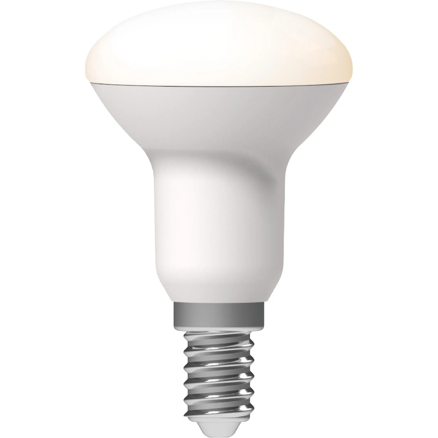 LED-Leuchtmittel E14, Pilzkopf R50, 4,9W, 470lm. Einstellbare Farbtemperatur.