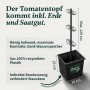 VERDOBA Tomatentopf Tomaten Anzuchtset Inkl. Saatgut & Erde Rankhilfe_3
