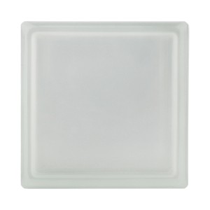 Thermo Glasbaustein, 19x19 cm, 2-seitig satiniert, für mehr Privatsphäre und Wärmedämmung.