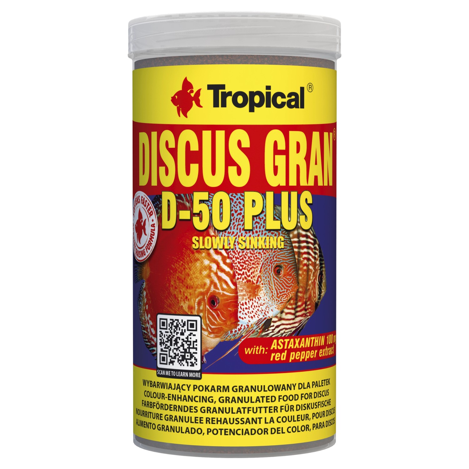 Tropical Fischfutter-Granulate Discus Gran D-50 Plus 250 ml