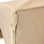 Tepro Pavillonbespannung Marabo in Taupe, Detailaufnahme der Befestigung.