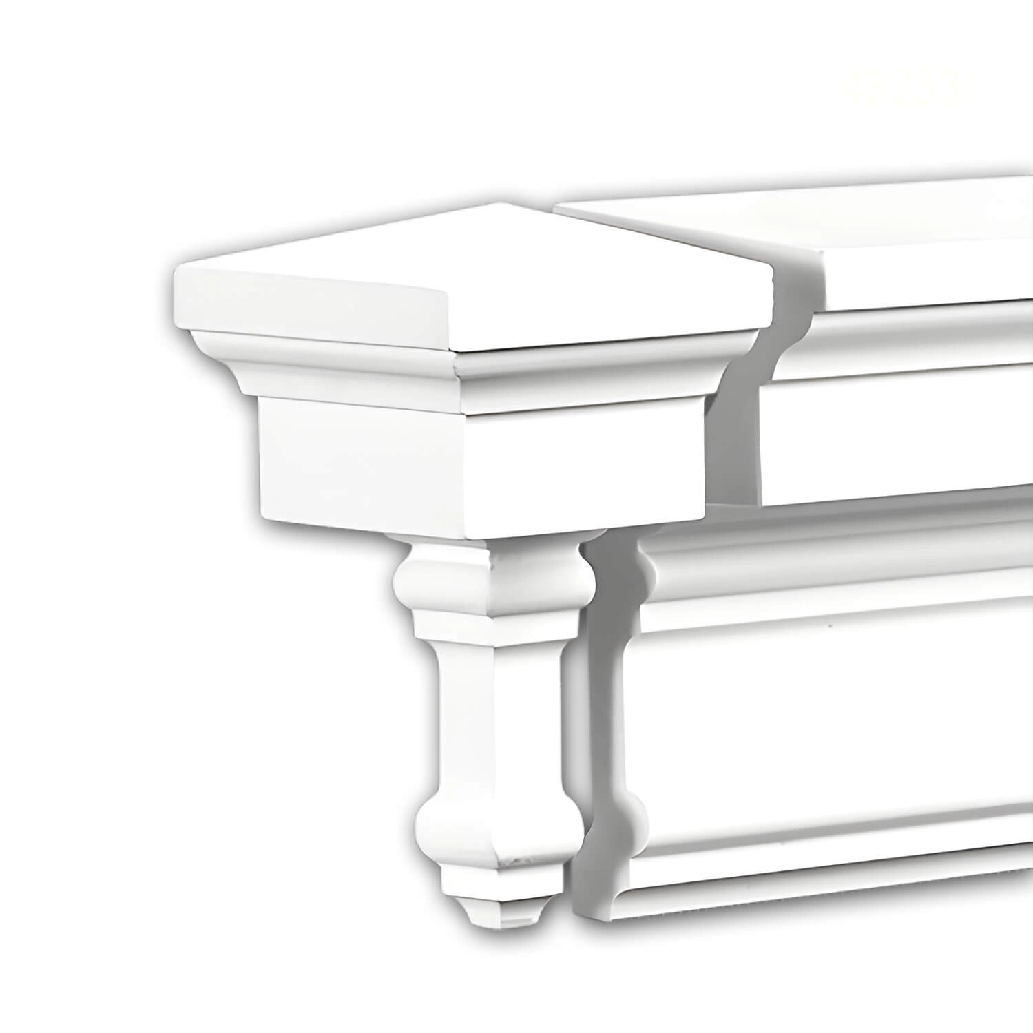 PROFHOME 482331 Stirnelement Fassaden Element Fassadenstuck, 6,1 cm x 6,1 c günstig online kaufen