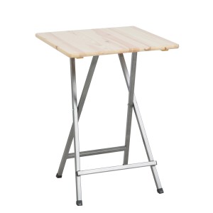 Fun Star Stehtisch, Kiefernholz, beige, klappbar. Ideal für Garten & Terrasse.